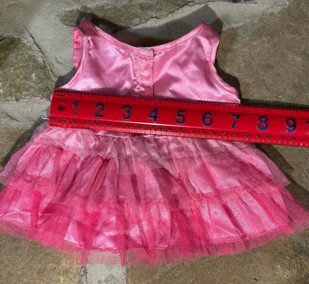 BAB Hot Pink Tutu Dress with flowers and tule 2017